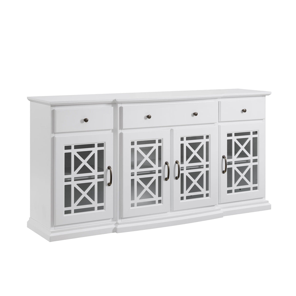 Classic Fretwork Detailed Glass Door Sideboard by Couch.com