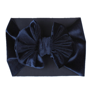 Childrens Multi-color Festive Velvet Headband With Stretchy Hair Accessory
