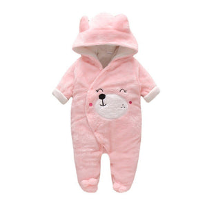 Cartoon Bear Velvet Romper Thickened Jumpsuit Romper Korean Trend Version