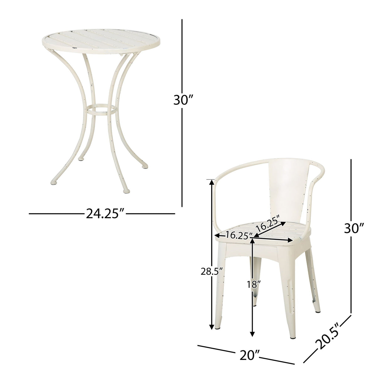 Colmar - 3 Piece Metal Set by Couch.com