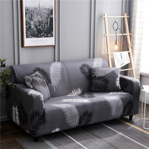 Elastic Sofa Covers for Living Room Stretch Slipcovers Sectional Couch Cover L Shape Corner Armchair Cover 1/2/3/4 Seater Slipcovers Elastic Stylish Printed Sectional Sofa Furniture Protector For Living Room