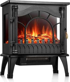 Electric Fireplace Heater, 20" Freestanding Fireplace S520222