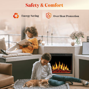 Electric Fireplace Insert Adjuatble Flame Colors 936A,939A,936BXB,939BXB