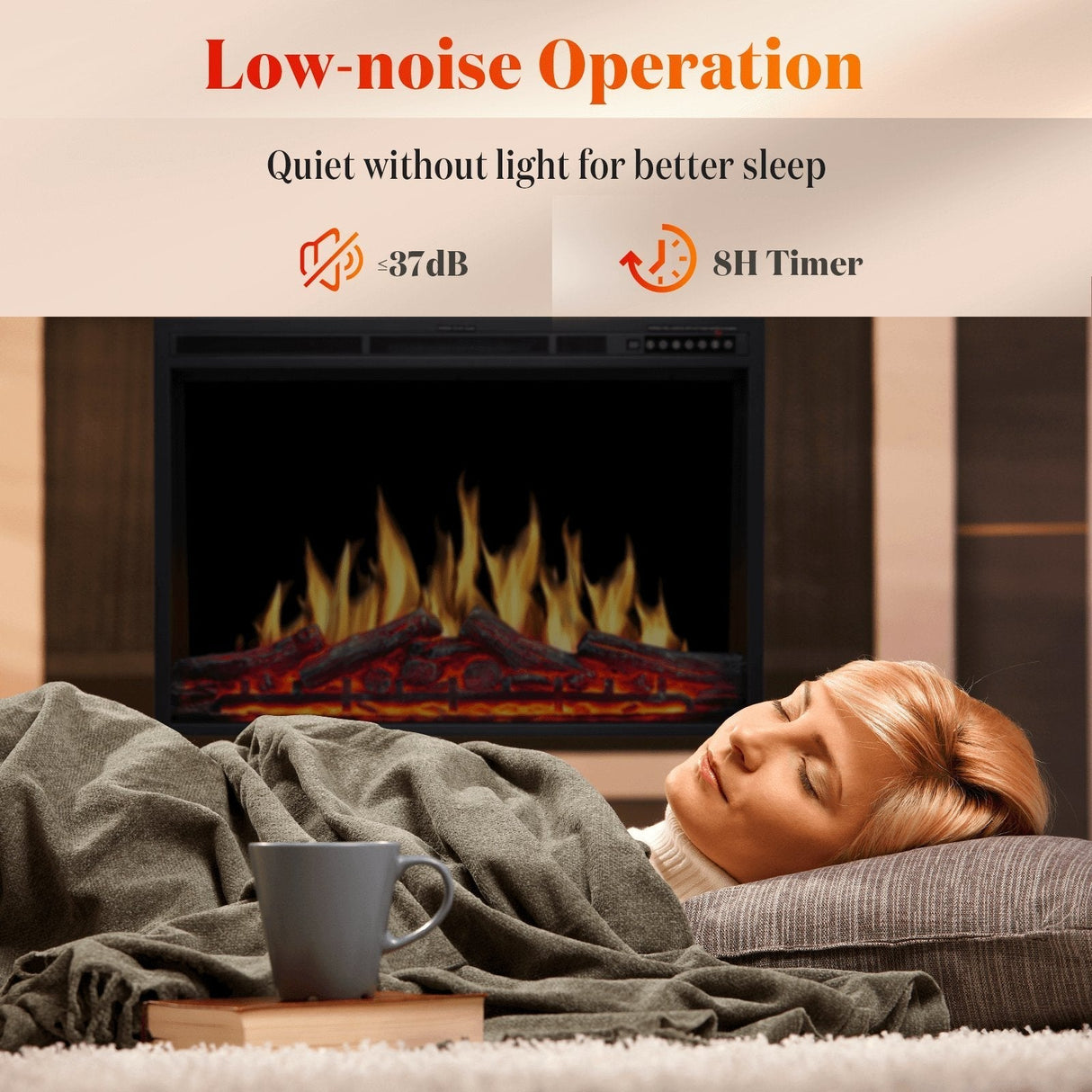 Electric Fireplace Insert Adjuatble Flame Colors 936A,939A,936BXB,939BXB