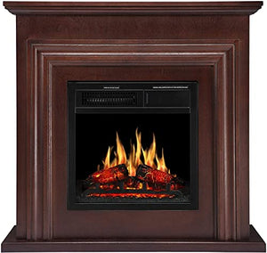 36 Inch Electric Fireplace Mantel Wooden Surround Firebox M1804