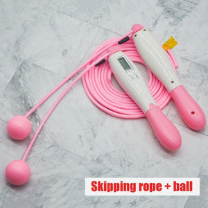 Electronic Cordless Skipping Rope Gym Fitness Skipping Smart Jump Rope With LCD Screen Counting Speed Women Jumprope For Fitness Workout Crossfit Adult Kids Adjustable Skipping Rope For Exercise