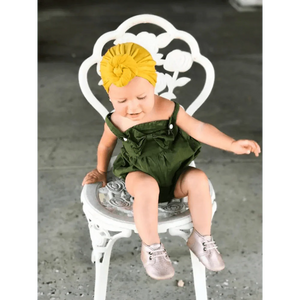 Elegance Mommy And Kids Turban Hat Cap With Big Bow Soft Cute Knot Nursery Beanie Knotted Headban