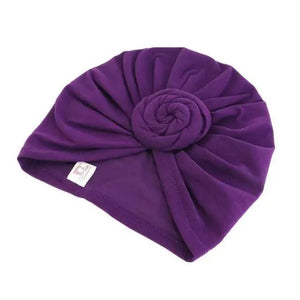 Elegance Mommy And Kids Turban Hat Cap With Big Bow Soft Cute Knot Nursery Beanie Knotted Headban