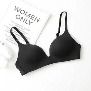 Elegance Seamless Bras for Women Push Up Bras No Wire Brassiere A B Cup Underwear Sexy Bra Three Quarters(3/4 Cup) Bras For Ladies