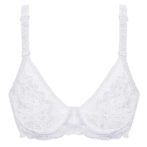 Elegance Transparent Bras For Women Ultra Thin Lace Bralette Underwire Push Up Plus Big Size Top Summer 34 36 38 40 ABCD Cup