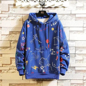 Elegant Autumn Spring Black Hoodies Men's Sweatshirts Punk Streetwear Casual Pullover Fleece Hoodie Men Contrast Color Design Pullover Long Sleeve Hoodie