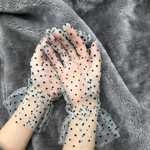 Elegant Black 1 Pair Women Summer Flexible Gloves Stretchy One Size Gloves Excellent For Any Occasion