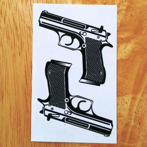 Elegant Black Music Notes Waterproof Sticker Tattoos Temporary Chest Shoulder Tattoos For Men Women