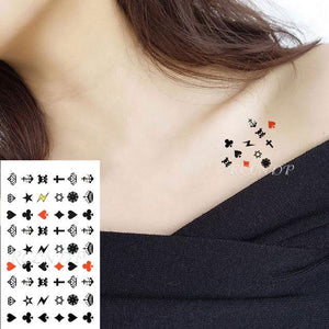 Elegant Black Waterproof Temporary Tattoo Stickers Moon Hill Modern Body Art Stickers Hand Foot High Quality For Womens