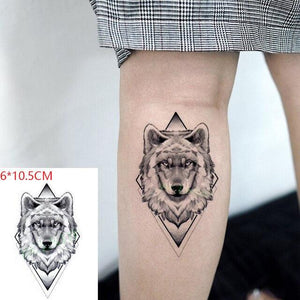 Elegant Black Waterproof Temporary Tattoo Stickers Moon Hill Modern Body Art Stickers Hand Foot High Quality For Womens