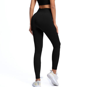 Elegant Blue Yoga Pants High Waisted Gym Leggings Yoga Leggings Seamless Gym Push Up Workout Stretch Fitness Sweatpants Ultra Soft Leggings Tight Sport Women Fitness Seamless Female Legging Tummy Control Running Pants For Training