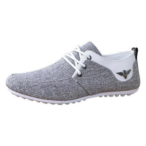 Elegant Casual Mens Shoes Lace-Up Linen Cloth Breathable Mens Canvas Shoes Flats Driving Walking Shoes Driving Sneakers Casual Cloth Shoes Lightweight Outdoor Shoes