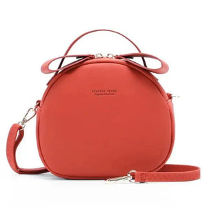Elegant Cute Geometrical Women Handbag Soft PU Leather Women's Crossbody Messenger Bags Round Ladies Shoulder Bag