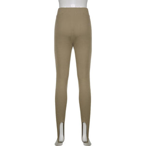 Elegant High Waist Cotton Fitness Basic Pants Casual Spring New Female Skinny Leggings Women Seamless Fitness Leggings Women Seamless Push Up Leggings Workout Pants Breathable Pants