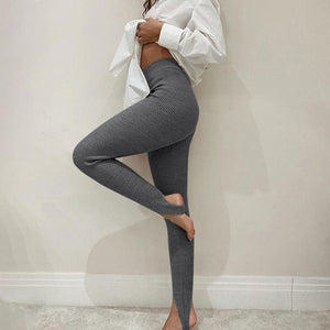Elegant High Waist Cotton Fitness Basic Pants Casual Spring New Female Skinny Leggings Women Seamless Fitness Leggings Women Seamless Push Up Leggings Workout Pants Breathable Pants