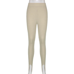 Elegant High Waist Cotton Fitness Basic Pants Casual Spring New Female Skinny Leggings Women Seamless Fitness Leggings Women Seamless Push Up Leggings Workout Pants Breathable Pants
