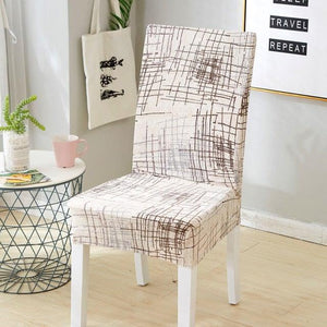 Elegant Kitchen Chair Covers Stretch Seat Covers For Chairs Slipcover Chair house chaise Furniture Covers Gray Chair cover Washable Anti dust Seat Slipcover Protector for Hotel Office Ceremony Banquet Wedding Party