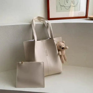 Elegant Ladies 2 piece set / suit Handbag Composite Bag Set Ladies Handbag Large Shoulder Bag Purse Bag Handbag For Females