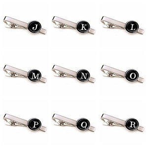 Elegant Men Fashion 26 Alphabet Letters Tie Clips Letter Tie Clip Men's Fashion Tie Pin Buckle Clip Tie Decoration Suit Accessories  Name Letters Jewelry Men Necktie Clip Pin Suit Accessories Classic Initials Alphabet A-Z Tie Clips