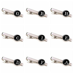 Elegant Men Fashion 26 Alphabet Letters Tie Clips Letter Tie Clip Men's Fashion Tie Pin Buckle Clip Tie Decoration Suit Accessories  Name Letters Jewelry Men Necktie Clip Pin Suit Accessories Classic Initials Alphabet A-Z Tie Clips