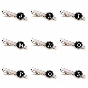 Elegant Men Fashion 26 Alphabet Letters Tie Clips Letter Tie Clip Men's Fashion Tie Pin Buckle Clip Tie Decoration Suit Accessories  Name Letters Jewelry Men Necktie Clip Pin Suit Accessories Classic Initials Alphabet A-Z Tie Clips