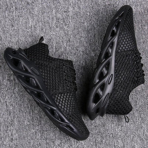 Elegant Modern Mens Sneakers Platform Shoes White Trainers Casual Breathable Mesh Men Women Running Shoes Breathable Walking Sneakers Lightweight Athletic Tennis Casual Sport Sneakers