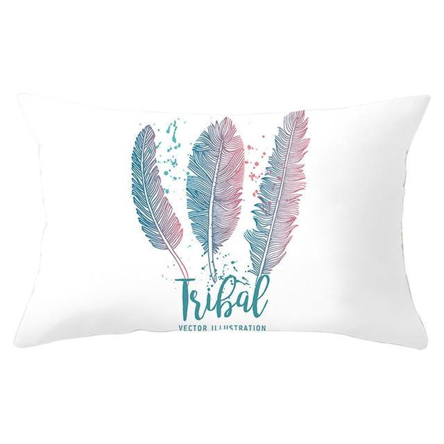 Elegant New Home Decoration Short Plush Pillow Case Feather Soft Rectangular Sofa Seat Bedroom Farmhouse Feather Decorative Throw Pillow Covers Home Decor 30x50CM