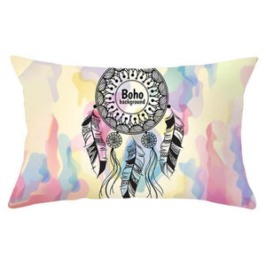 Elegant New Home Decoration Short Plush Pillow Case Feather Soft Rectangular Sofa Seat Bedroom Farmhouse Feather Decorative Throw Pillow Covers Home Decor 30x50CM