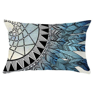 Elegant New Home Decoration Short Plush Pillow Case Feather Soft Rectangular Sofa Seat Bedroom Farmhouse Feather Decorative Throw Pillow Covers Home Decor 30x50CM