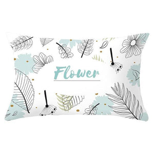 Elegant New Home Decoration Short Plush Pillow Case Feather Soft Rectangular Sofa Seat Bedroom Farmhouse Feather Decorative Throw Pillow Covers Home Decor 30x50CM