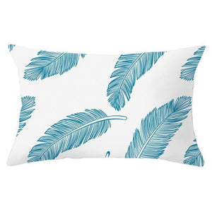 Elegant New Home Decoration Short Plush Pillow Case Feather Soft Rectangular Sofa Seat Bedroom Farmhouse Feather Decorative Throw Pillow Covers Home Decor 30x50CM