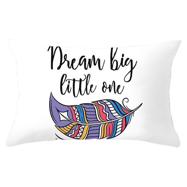 Elegant New Home Decoration Short Plush Pillow Case Feather Soft Rectangular Sofa Seat Bedroom Farmhouse Feather Decorative Throw Pillow Covers Home Decor 30x50CM