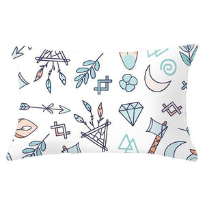 Elegant New Home Decoration Short Plush Pillow Case Feather Soft Rectangular Sofa Seat Bedroom Farmhouse Feather Decorative Throw Pillow Covers Home Decor 30x50CM