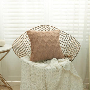Elegant Plush Pillow Cover Geometric Soft Plush Short Wool Velvet Decorative Throw Pillow Covers Luxury Style Cushion Case Pillow Decorative Throw Pillow Case Soft Cozy Bed Cushion Cover Faux Fur Home Decor