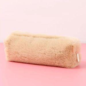 Soft Pencil Pouch For Student Durable Plush Stuffed Accessory Pencil Case For School
