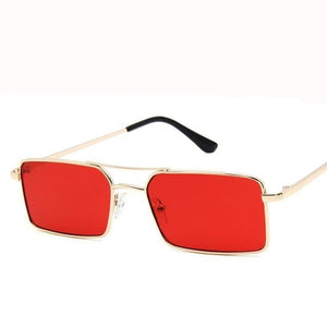Elegant Square Sunglasses For Women Luxury Eyewear For Women/Men High Quality Metal Glasses For Women Outdoor Lightweight Sunglasses For Men Retro Design