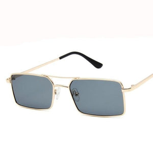 Elegant Square Sunglasses For Women Luxury Eyewear For Women/Men High Quality Metal Glasses For Women Outdoor Lightweight Sunglasses For Men Retro Design