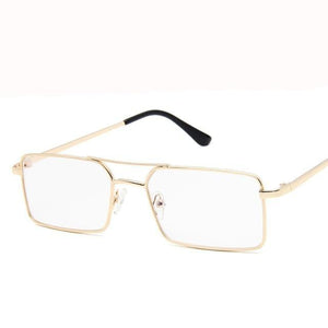 Elegant Square Sunglasses For Women Luxury Eyewear For Women/Men High Quality Metal Glasses For Women Outdoor Lightweight Sunglasses For Men Retro Design