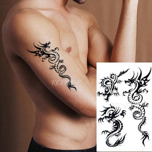 Elegant Waterproof Temporary Butterfly Sticker Tattoo Fake  Halloween Party Tattoo For Woman Girls