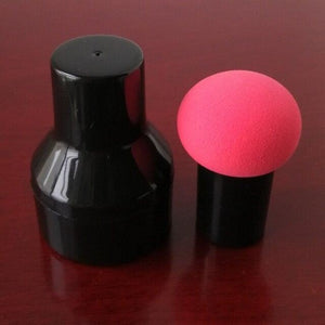 Elegant Womens Non-latex Makeup Sponge Mushroom Head Powder Liquid Dry And Wet Multifunction Makeup Brush Cosmetic Tool Storage Box
