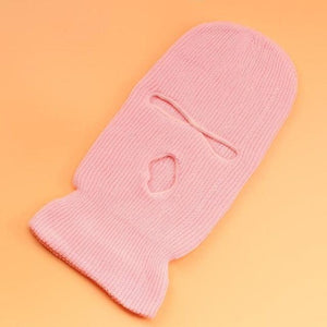 Embroidery Three-hole Balaclava Knit Hat Army Tactical CS Winter Ski Riding Mask Beanie Prom Party Mask Warm Mask Three 3 Hole Balaclava Knit Hat Ski Mask 3-Hole Knit Hat Full Face Cover Balaclava Hats Funny Party Embroidery Beanies Caps