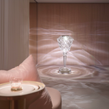 2Pcs Rose Table Lamp Crystal Light