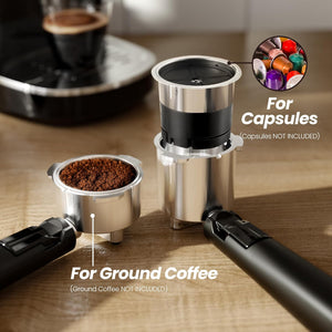 Espresso Machine ,Semi-Automatic Coffee Maker with Bean Grinder and Milk Frother Steam Wand CM8050