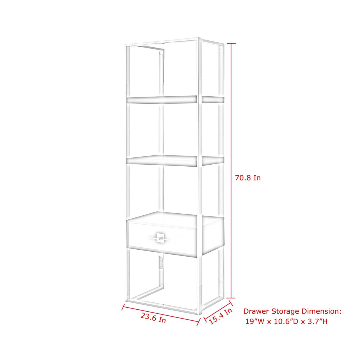 Mandisa Etagere Bookshelf/Bookcase