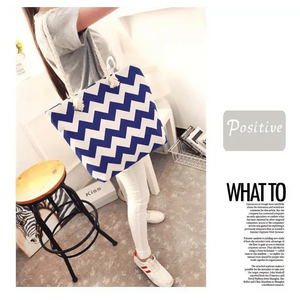 Eye-Catching Fashionable Folding Women Big Size Handbag Ladies Casual Flower Printing Canvas Graffiti Shoulder Bag